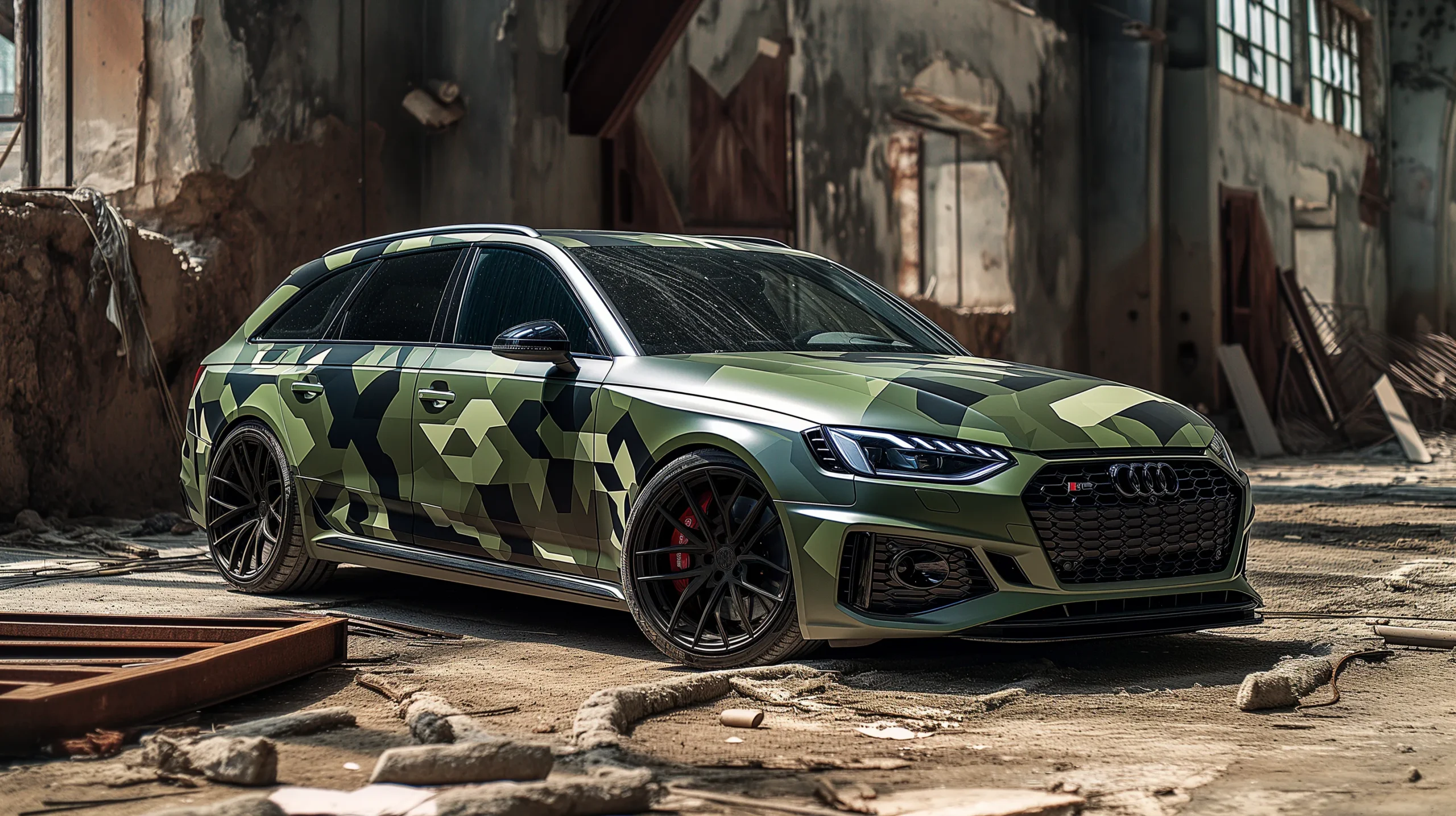 3M-2080-Matte-Military-Green-Car-Wrapping-Perth